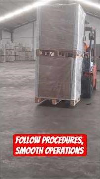 Follow Procedures, Smooth Operations #education #forklift #factory #warehouse #operator