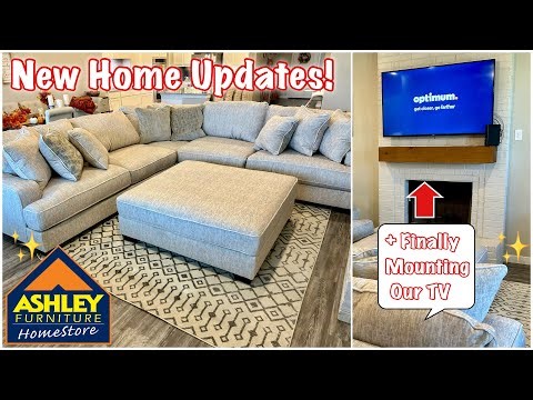 New Living Room Sectional | ASHLEY RAWCLIFFE 3-PIECE SECTIONAL | Clean & Set Up New Furniture