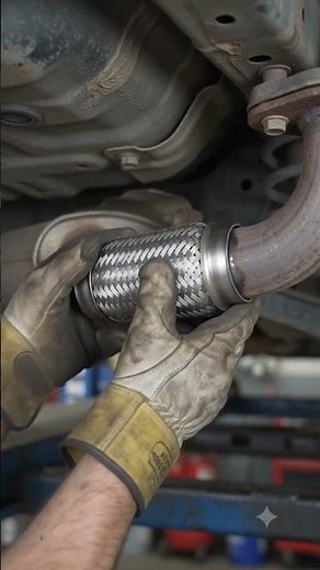 How to replace a damaged exhaust flex joint properly #exhaust #mechanic #welding