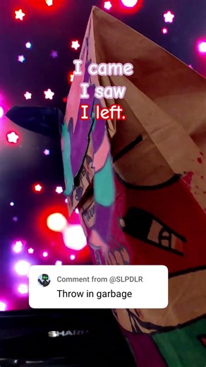 I know this was old but he should have deleted it. #paperbagpuppetcommunity #paperbag #haters