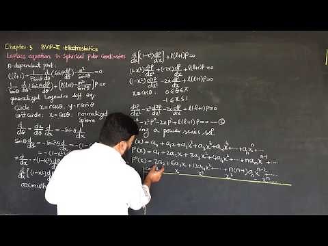 L19.3 Legendre Equation Recursion Relation Derivation | Power Series Coefficients