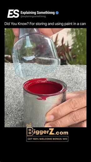 Explaining Somethinng on Instagram: "Standard paint cans often suffer from "rim-clogging," where paint fills the recessed groove, preventing a proper airtight seal and causing a mess when pouring. This is the Hydrodynamic Drainage Perforation, a simple mechanical modification that uses gravity to keep the sealing channel clear and preserve the paint’s chemical longevity. The critical step is the perimeter-groove perforation. By using a nail and a hammer to punch small holes directly into the bot