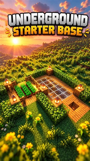 I Built the PERFECT Underground Starter Base! 🏠