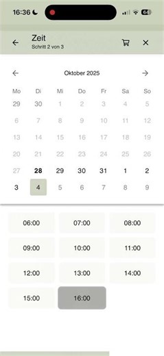 Zeit buchen über die Eagleswing Web based App
