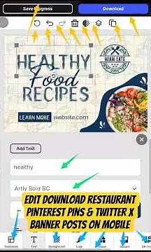 Design Twitter X Headers, Pinterest Pins & Food Posts on Mobile Browser (No App, No PC)