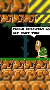 Mario eats a magic mushroom and becomes invisible! #games #mario #supermario