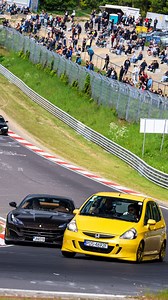 134K views · 2K reactions | @jazz_r18 - as the @ says: Honda Jazz with R18 swap. More power, more RPM, without getting into the K-swap territory. Tons of emotions and great send factor. Luckily or unfortunately this was shot when I still was taking passengers with me - great to see the emotions, but definitely feeling the extra weight on such a small platform. Next year round 2 alone?凉 #nurburgring #honda #jazz #r18 #vtec | Misha Charoudin | Facebook