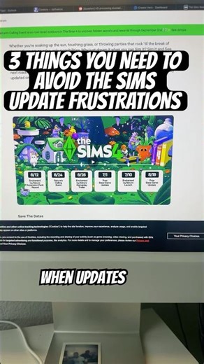 Pro tip, turn off auto updates 🫶🏿🫶🏿🫶🏿 #thesims #sims4 #foryou #fyp