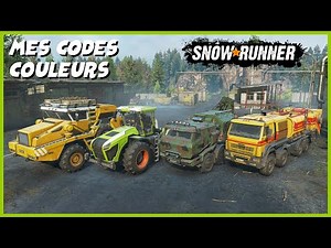 Mes codes couleurs + sites internet - Snowrunner