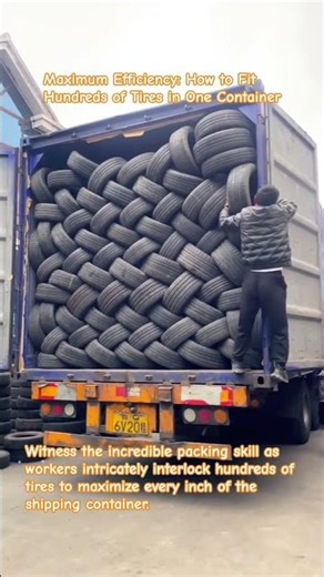 Maximum Efficiency: How to Fit Hundreds of Tires in One Container
