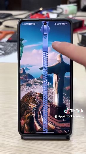 Zipper Lock Screen Wallpapers trên TikTok