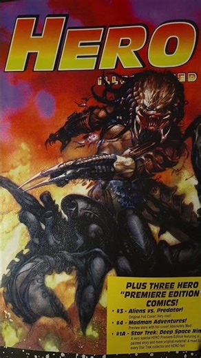PREDATOR VS ALIENS COVER ART HERO MAGAZINE
