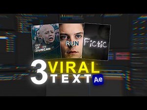 3 VIRAL Text Effects Every Editor Uses | After Effects Tutorial