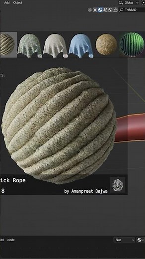 Make realistic furniture thread seam in Blender quick 😎