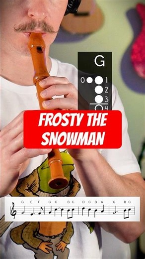 Frosty the Snowman Recorder Tutorial #recorder #christmas