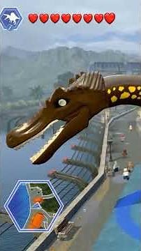 LEGO Jurassic World - THE SPINOSAURUS CLIMBED THE BUILDING (Shorts) I BROKE THE GAME