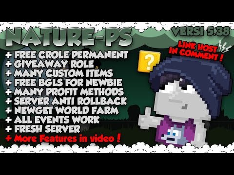 FRESH SERVER CUY BANYAK BONUSNYA😎😎 | NATURE PS | GROWTOPIA PRIVATE SERVER | GTPS TERBARU 2025