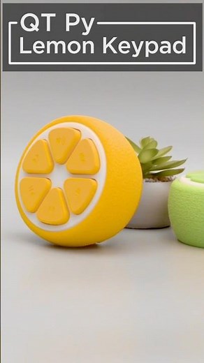 #3DPrint a Lemon Mechanical Keypad featuring the QT PY RP2040 from #Adafruit #3DPrinting