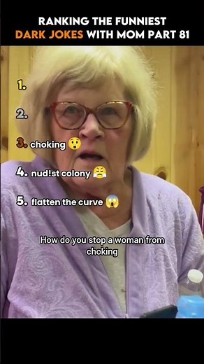 Ranking the Funniest Dark Jokes With Mom Part 81 😳😂 #shorts #funny #joke #darkhumor