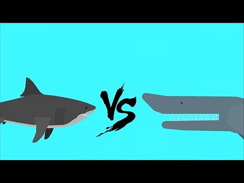 Mega Shark vs Aircraft Shark| Sticknodes Animation!