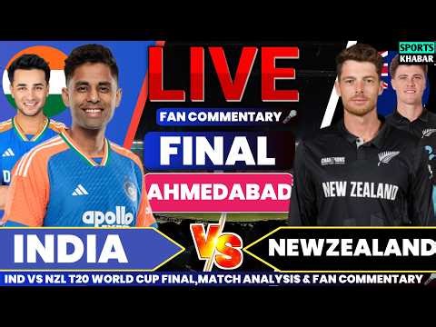 Ind vs Nzl T20 World Cup Final | India vs Newzealand Live Cricket Score & Fan Commentary🎤