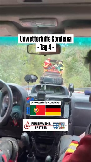 Feuerwehr Bretten on Instagram: "🇵🇹 Unwetterhilfe Condeixa - Tag 4 🇵🇹 Mit geländegängigen Fahrzeugen sowie zu Fuß waren die Kameraden der Feuerwehr Bretten am Donnerstag vor allem südöstlich von Condeixa unterwegs. Hier ein paar Eindrücke von der Lage vor Ort! #FeuerwehrBretten #Condeixa #Feuerwehr #Unwetter #Naturkatastrophe"