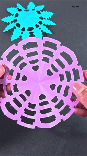 How to make beautiful & Simple kirigami using paper 😍#PaperCraft #Paperkirigami #HandmadeDecor
