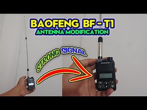 Baofeng BF - T1 Antenna Modification to achieve strong Signal Easy DIY