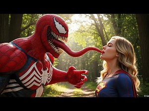 “Venom vs Supergirl: Battle Shakes New York City ⚡🗽”#venom #action #movie