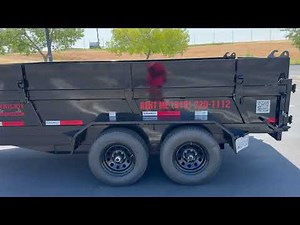 For Rent - 2024 Rawmaxx MDX 12' Dump Trailer
