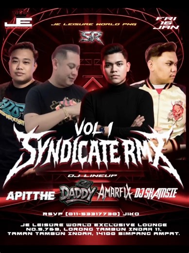 lock your date guys 16/1😍, LINEUP🔥 @daddypizie @apitthe4 @amarfix.__ jumpaa anda disana menyala anakantoo🚀🔥@official_syndicate_remix @je.leisure.world.new #djshamsie #thaimalay🇹🇭🇲🇾 #djremix🎵🎧