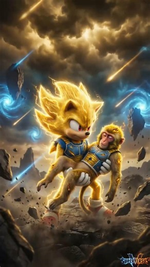 Sonic saves Punch the Monkey