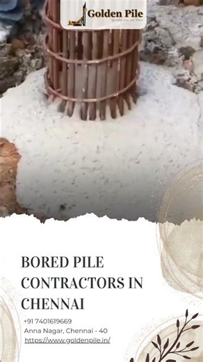 Expert Bored Pile Contractors in Chennai Building Strong Structural Foundations