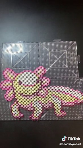 Axolotl #perlerbeads #fyp #axolotl #ReadyForHell #MINDORDERING