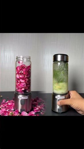 Rose Petals in Mini Blender