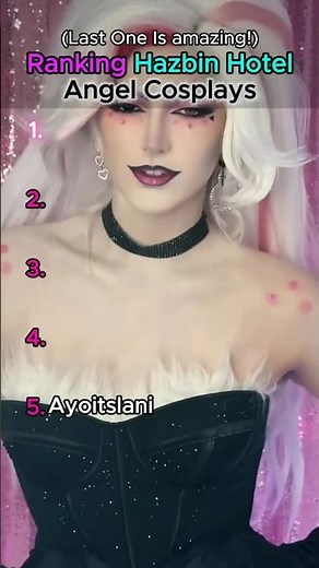 RANKING the best hazbin hotel Angel Dust cosplays 👀 #cosplay