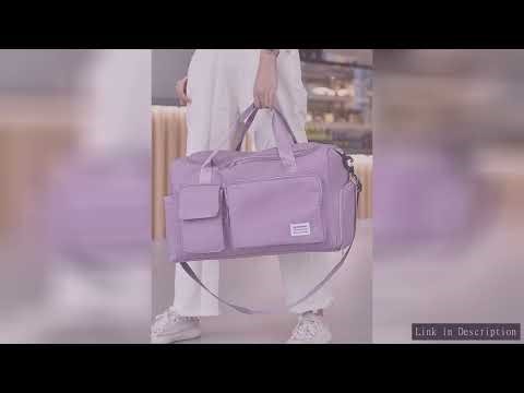 UNIXINU Carry On Travel Bag Large Capacity Weekender Overnight Duffle Bags with Shoe Compartment Spo