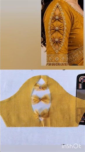 Top Trending Yellow Blouse Sleeve Design 2026 | Stylish Cutwork Sleeves for Saree Look