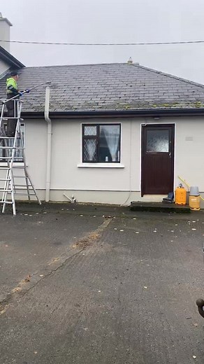 Roof scraped 🏠✨ Gutters cleaned 💧 Biocide treatment applied 🌿 ✨Biocide treatment kills and prevents moss, algae, and lichen regrowth. It keeps your roof and walls cleaner for longer and protects your home after the main clean. ✨🏠 | A1 Power Washing