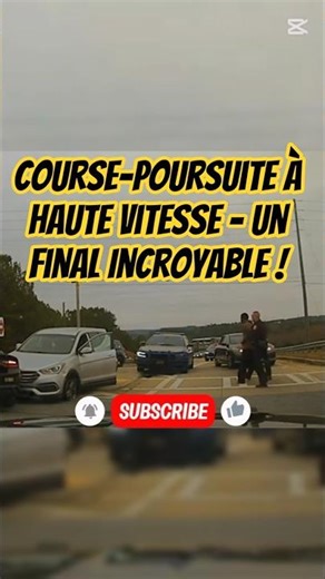 Course-Poursuite à Haute Vitesse – Un Final Incroyable ! #coursepoursuite #police #cops #dashcam