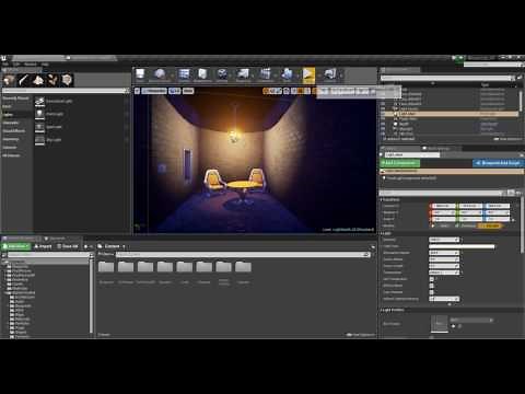 Creating a flickering light in Unreal Engine