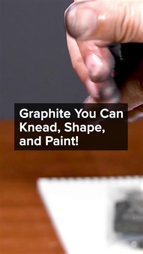Graphite you can shape. Viarco ArtGraf No.1 Kneadable Graphite Putty is soft, moldable, and water-soluble, great for both bold strokes and fine detail. Explore line, texture, and wash in one material. Shop at the link here: https://ow.ly/Tm6z50Wzyox Viarco Portugal #KneadableGraphite #DrawingProcess #MixedMediaArt #SketchingTools | Blick Art Materials
