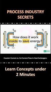 Counter-Current vs Co-Current Flow in Heat Exchangers Explained | Piping Basics #Shorts