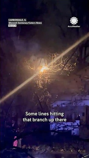 Downed Power Lines Explode After Thunderstorm