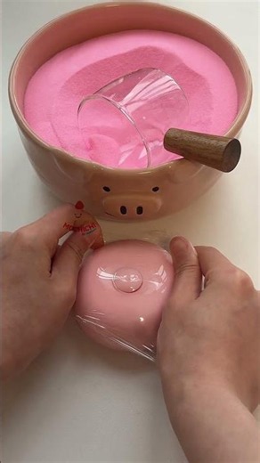 Pink Sand Stress Ball ASMR: Most Satisfying Pink Stressball Squish and Crunch