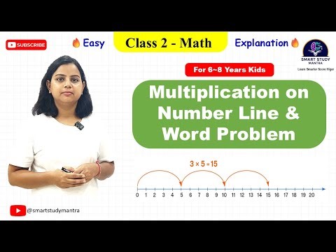 Multiplication on Number Line & Word Problem I Class 2 - Math I Easy Explanation #grade2math