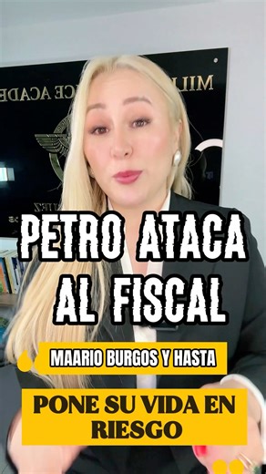 🚨 ¿Petro ataca al fiscal Mario Burgos… porque está investigando a su hijo Nicolás? El mismo hijo que él dice “no haber criado”. Una juez ya le dio 48 horas para retractarse, por poner en riesgo al fiscal con sus palabras. 🎯 ¿Se va a retractar… o va a seguir atacando a quien toca a su círculo más cercano? 👀 ¿Tú qué opinas? ¿Es persecución… o miedo? #Petro#PetroalBurgos #NicolásPetro #JusticiaEnColombia #ColombiaHoy | Pilar Rodríguez Colombia