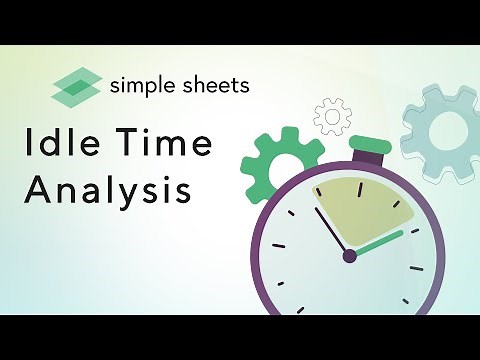 Idle Time Analysis Excel Template Step-by-Step Video Tutorial by Simple Sheets