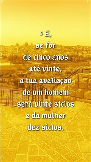 Levítico 27:5 #shorts #levítico #bíblia