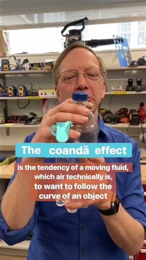 Have you ever heard of the Coandă Effect? #sciencebob#fyp#science101#DIY#Lear…more